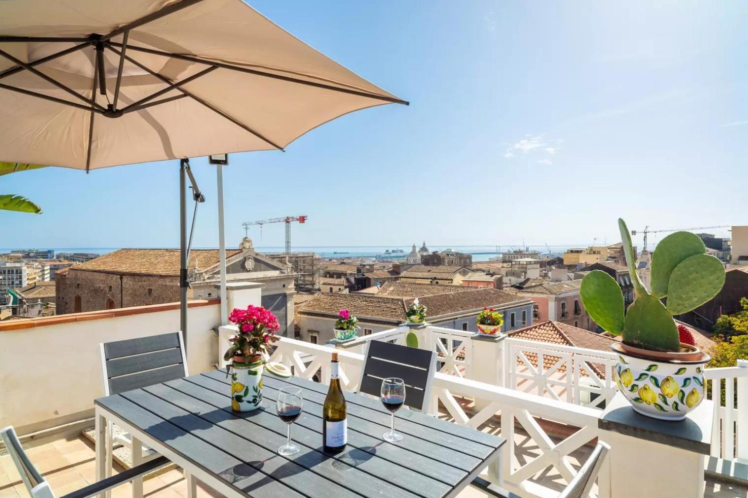 Appartamento La Terrazza Sul Cielo Aeroporto di Catania Fontana Rossa Esterno foto