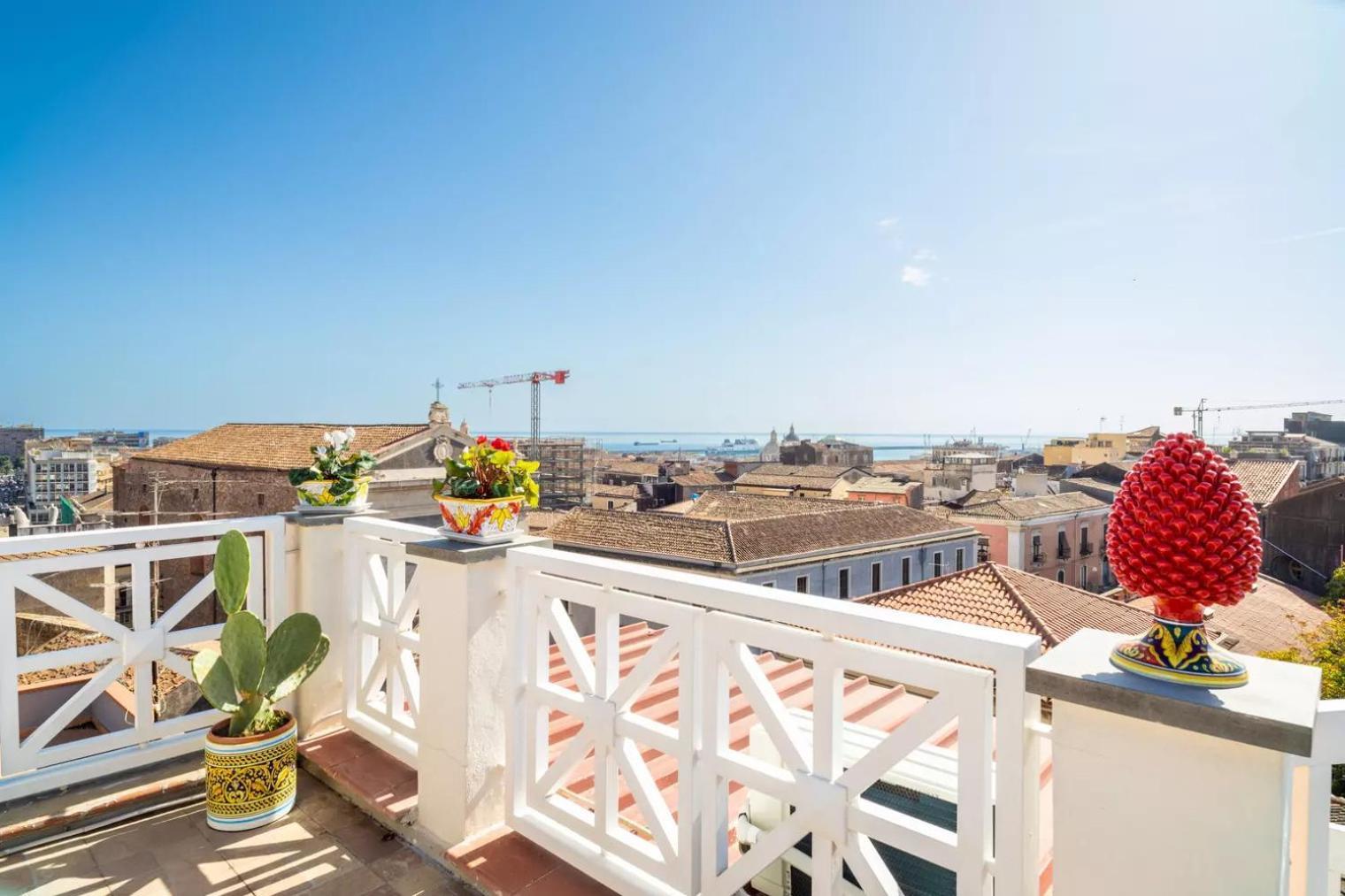 Appartamento La Terrazza Sul Cielo Aeroporto di Catania Fontana Rossa Esterno foto