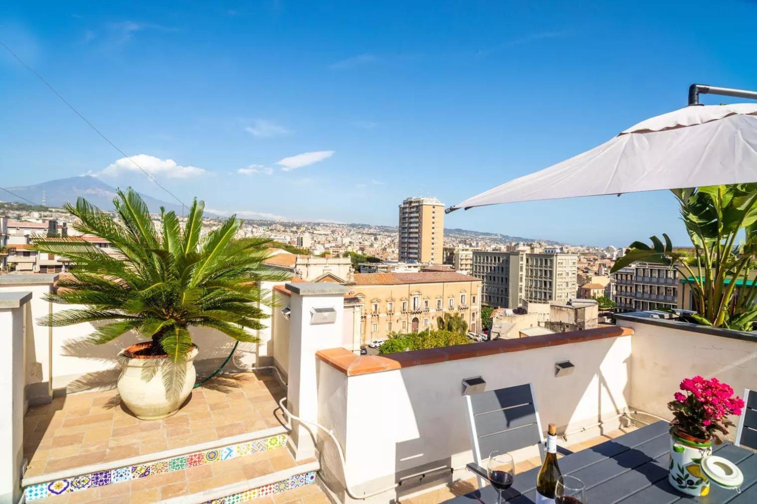 Appartamento La Terrazza Sul Cielo Aeroporto di Catania Fontana Rossa Esterno foto