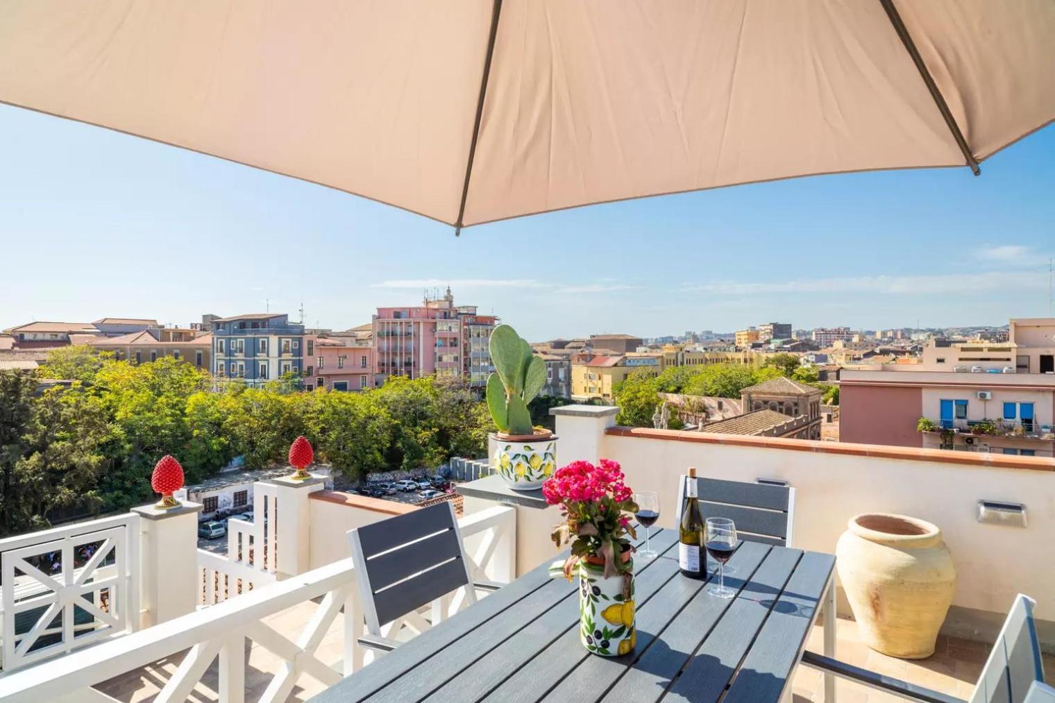 Appartamento La Terrazza Sul Cielo Aeroporto di Catania Fontana Rossa Esterno foto