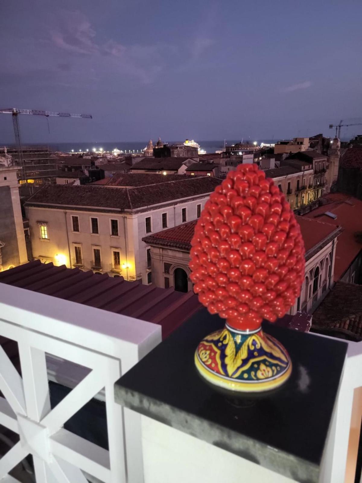 Appartamento La Terrazza Sul Cielo Aeroporto di Catania Fontana Rossa Esterno foto